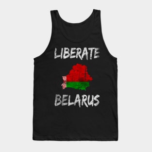 LIBERATE BELARUS PROTEST DISTRESSED Tank Top